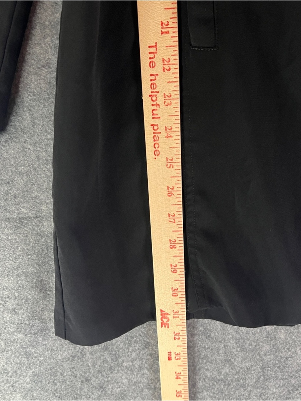 LA BELLE Vintage Longline One Button Blazer Jacket Black Minimalist Women’s 9 - Picture 10 of 11